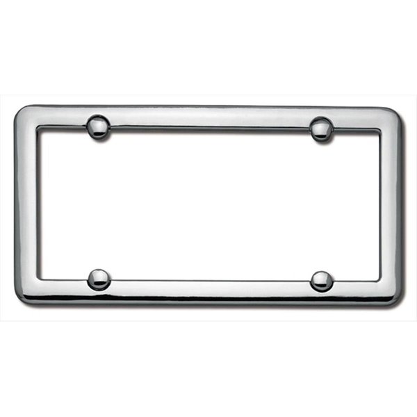 Striker Nouveau License Plate Frame, Chrome With fastener caps ST55955